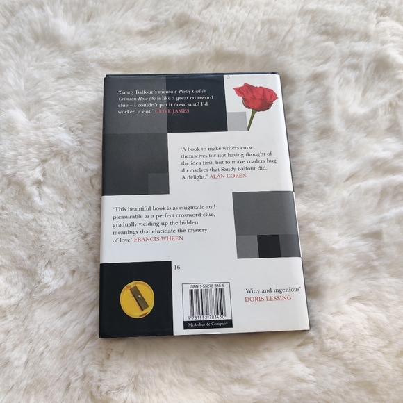 Pretty Girl in Crimson Rose - Sandy Balfour Hardcover Book - Picture 2 of 2